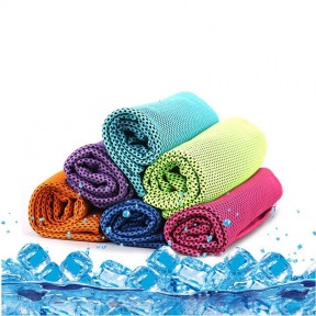 Спортивное охлаждающее полотенце Super Cooling Towel Синий - фото 1 - id-p132028005