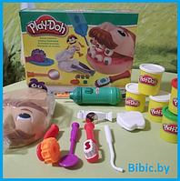 Мистер Зубастик Play-Doh, детский игровой набор пластилин для творчества Плей до для лепки стоматолог