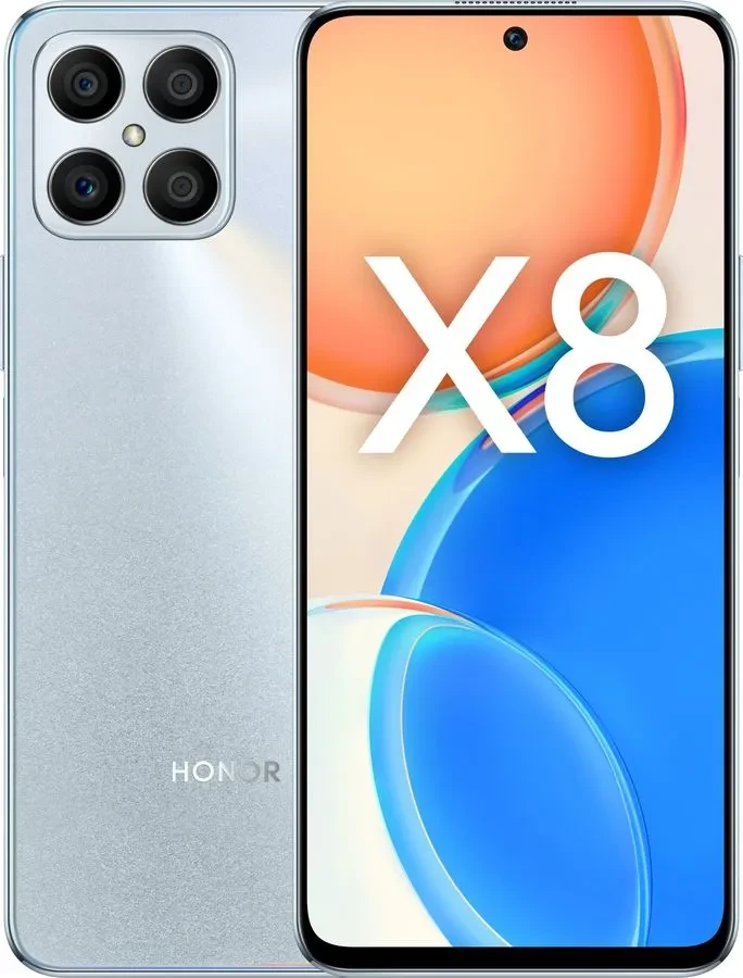 Смартфон HONOR X8 6GB/128GB Титановый серебристый