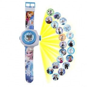 Часы детские наручные с проектором 24 картинки Холодное сердце