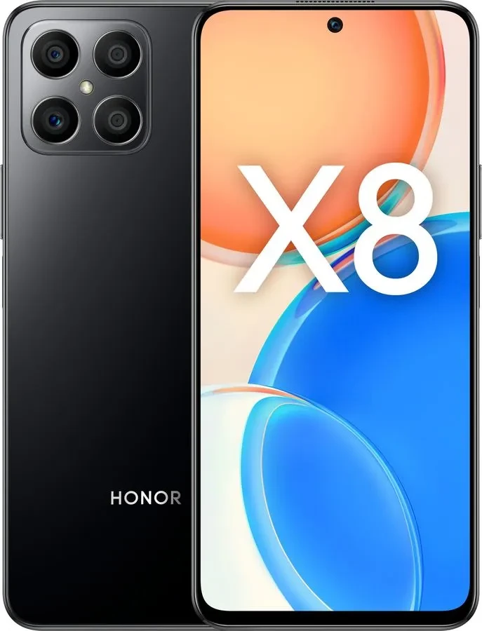 Смартфон HONOR X8 6GB/128GB Полночный черный - фото 1 - id-p201798450