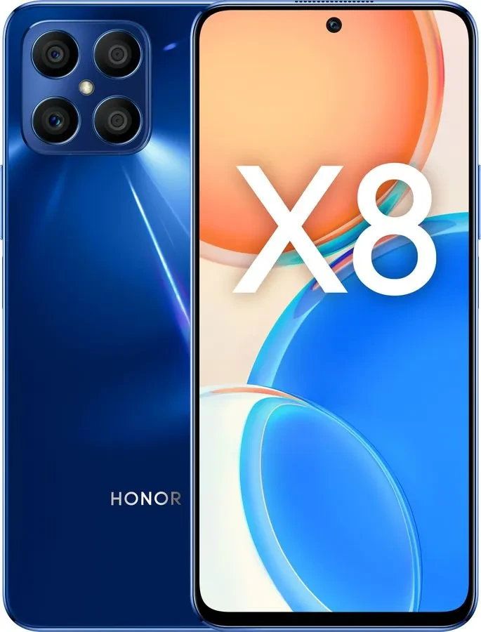 Смартфон HONOR X8 6GB/128GB Синий океан