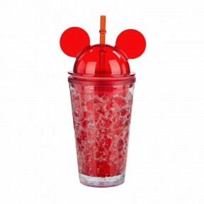 Охлаждающий стакан с трубочкой и крышкой Mickey