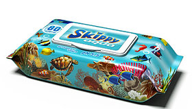 Салфетки влажные Skippy Aqua, 80 шт.