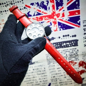 Часы женские Chopard Argent Geneve S9204 со стразами Красный