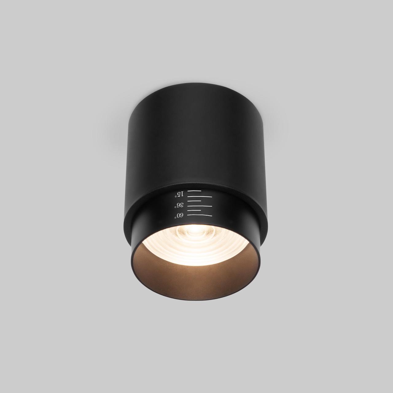 25032/LED 10W 4200K Накладной светодиодный светильник Cors чёрный - фото 1 - id-p201800184