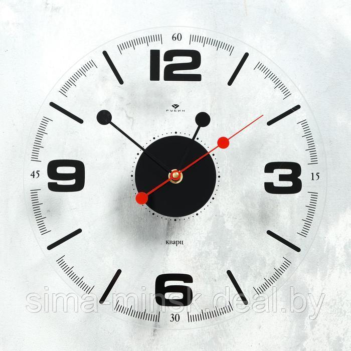 Часы настенные, серия: Интерьер, "Стиль 1", плавный ход, d=30 см, циферблат прозрачный - фото 1 - id-p201800354