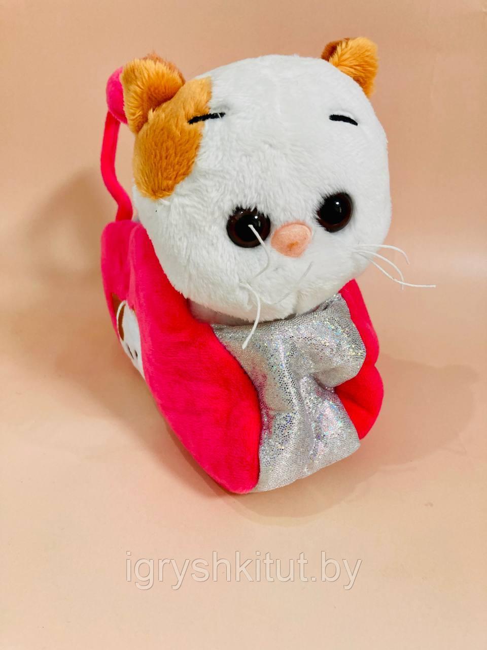 Мягкая игрушка Кошечка Лили в сумочке, в ассортименте - фото 3 - id-p186598736