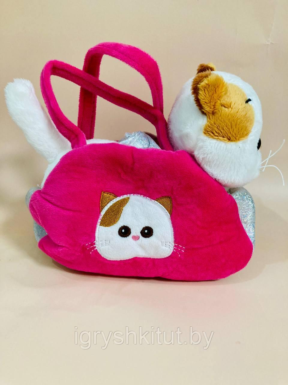 Мягкая игрушка Кошечка Лили в сумочке, в ассортименте - фото 4 - id-p186598736