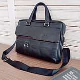 Стильная сумка - портфель для документов Jeep Buluo n.8012 Черная, фото 2