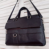 Стильная сумка - портфель для документов Jeep Buluo n.8012 Черная, фото 5