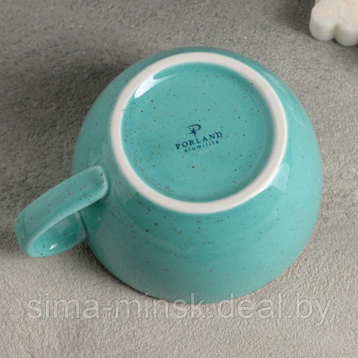 Чашка чайная Turquoise, 250 мл, фарфор, цвет бирюзовый - фото 3 - id-p201800676