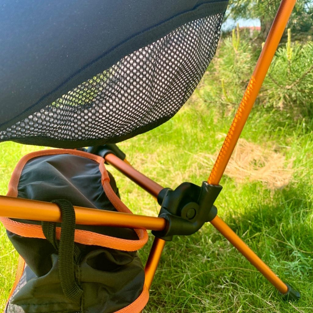 Стул туристический складной Camping chair для отдыха на природе Оранжевый - фото 10 - id-p181603554