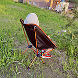 Стул туристический складной Camping chair для отдыха на природе Синий, фото 6