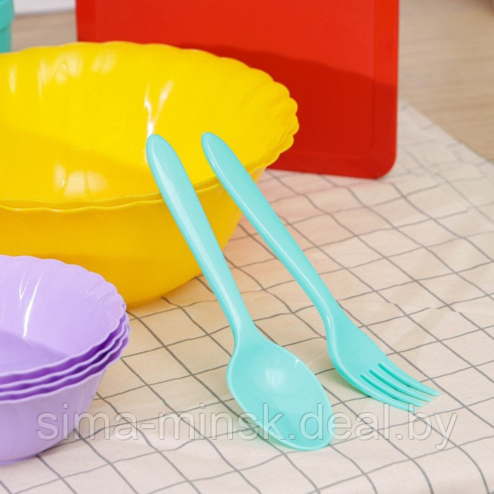 Набор посуды на 4 персоны «Весёлая компания», 36 предметов - фото 4 - id-p201800743