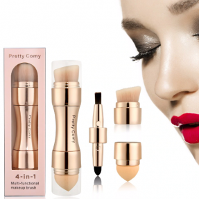 Супер компактная косметическая кисть для макияжа набор Makeup 4 в 1 - фото 1 - id-p132027432