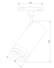 85045/01 Трековый светильник 25W 4200K Modify (черный), фото 3