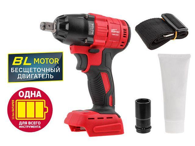 Аккум. ударный гайковерт WORTEX CWR 0318 в кор. ALL1 XLT SOLO БЕСЩЕТ., 18 В, 310 Н*м, 1/2" (вес 2.0 кг)