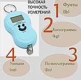 Портативные электронные весы (Безмен) Portable Electronic Scale до 30 кг Оранжевые, фото 6