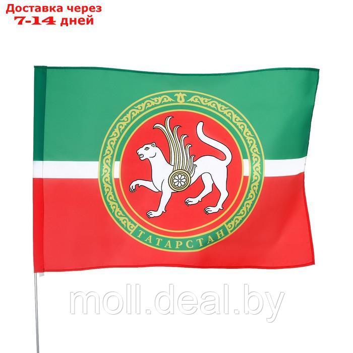 Флаг Татарстана, 90 х 135, полиэфирный шелк, без древка - фото 2 - id-p201773763