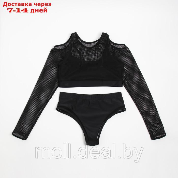 Купальник женский"Sport" раздельный MINAKU цвет чёрный, размер 44 - фото 3 - id-p201774944