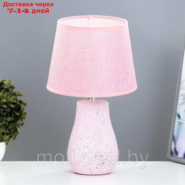 Настольная лампа "Эвили" Е14 40Вт розовый 20х20х34 см - фото 1 - id-p201775007