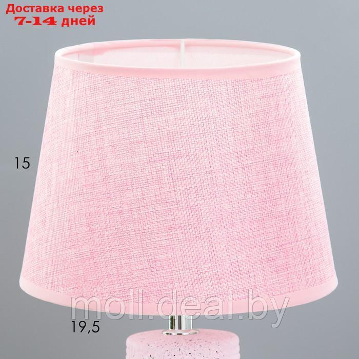 Настольная лампа "Эвили" Е14 40Вт розовый 20х20х34 см - фото 4 - id-p201775007