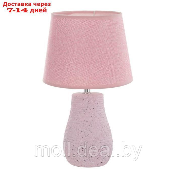 Настольная лампа "Эвили" Е14 40Вт розовый 20х20х34 см - фото 7 - id-p201775007