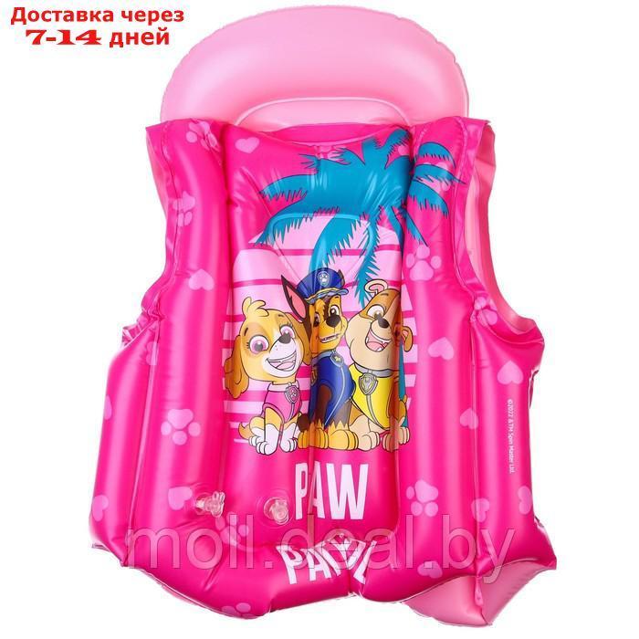 Жилет надувной для плавания, детский, Щенячий патруль, цвет розовый - фото 3 - id-p201776137