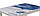 Стол обеденный раздвижной Корсика 110х70 см с фотопечатью "Вода 11"/МДФ белый матовый шагрень, фото 3