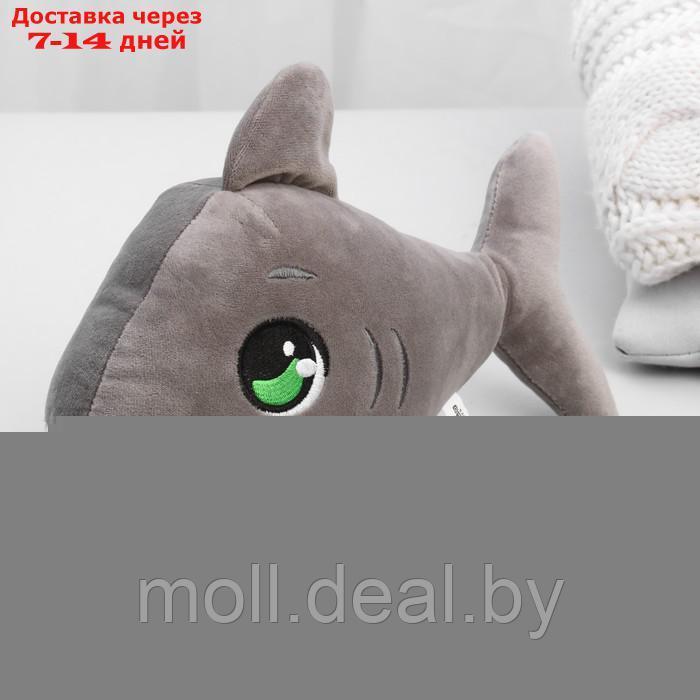Мягкая игрушка "Акула", цвет серый - фото 2 - id-p201775301