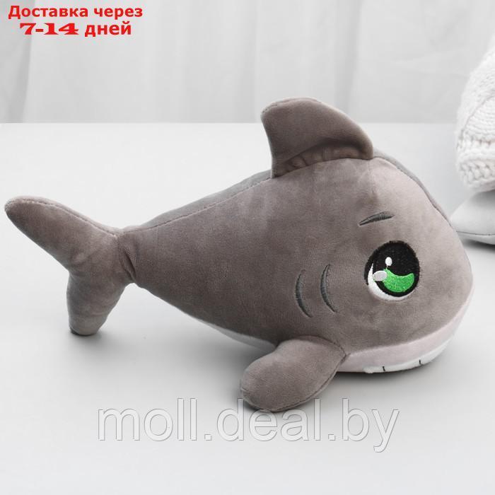Мягкая игрушка "Акула", цвет серый - фото 3 - id-p201775301