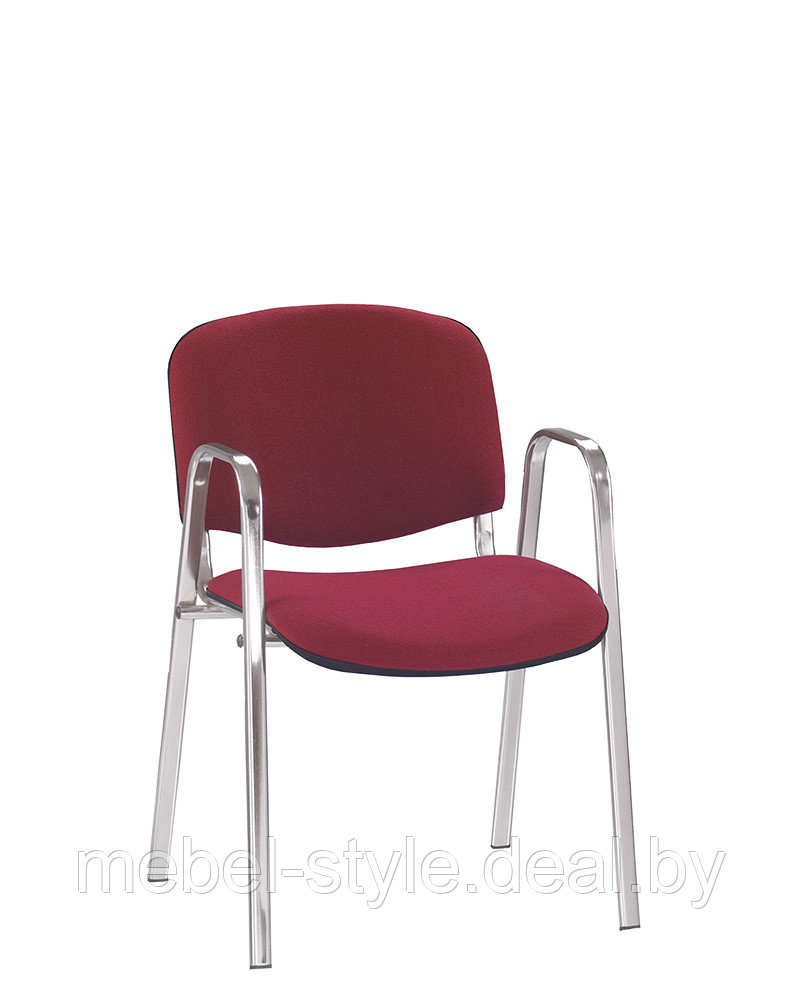 Кресло ИСО блек с подлокотниками для посетителей, офиса и дома, стул ISO Black ARM ткань калгари) - фото 3 - id-p201806819