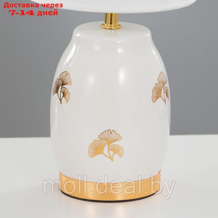 Настольная лампа "Дженн" E27 40Вт бело-золотой 16х16х35 см - фото 5 - id-p201774354