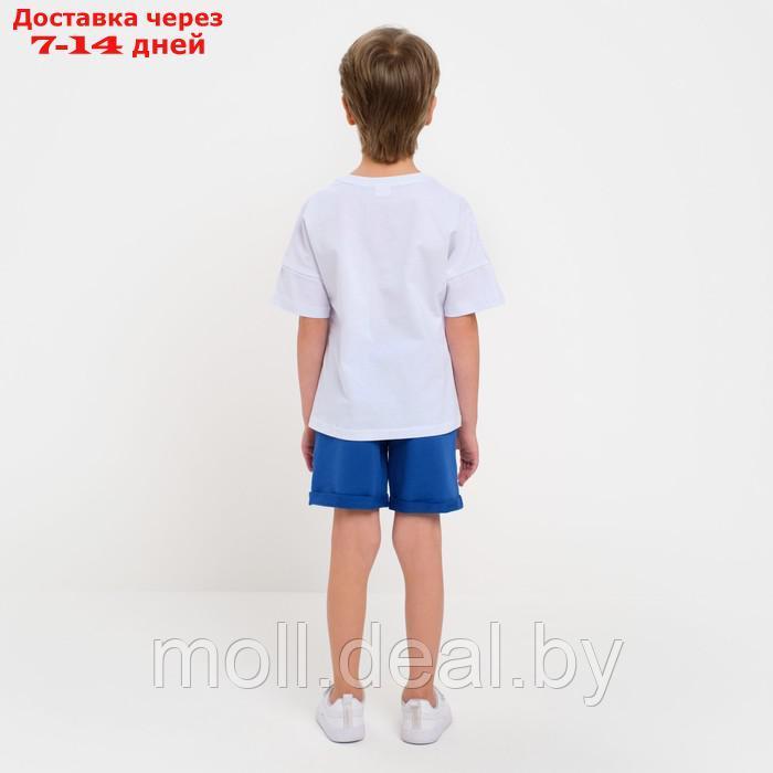 Шорты для мальчика MINAKU цвет синий, рост 116 - фото 3 - id-p201773444