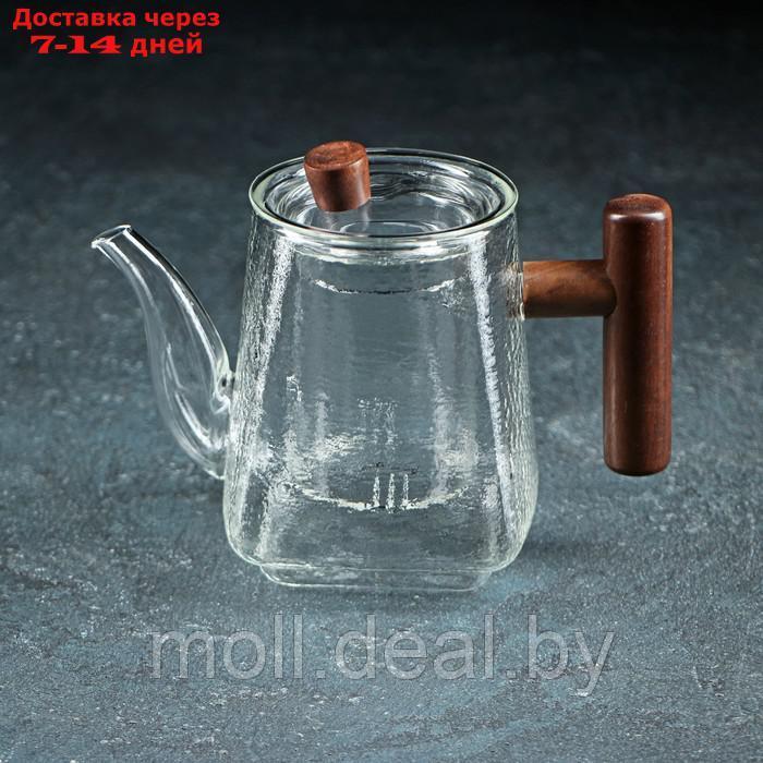 Чайник заварочный со стеклянным ситом "Тенби" 650 мл, 18х9,5х14 см - фото 1 - id-p201777432