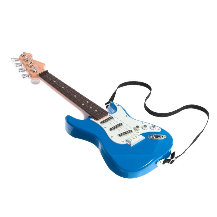 Игрушка музыкальная «Гитара рокер», звуковые эффекты, цвет синий - фото 2 - id-p199297550
