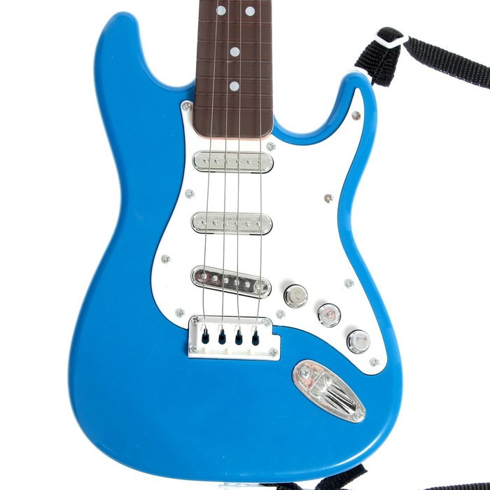 Игрушка музыкальная «Гитара рокер», звуковые эффекты, цвет синий - фото 3 - id-p199297550