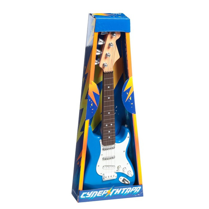 Игрушка музыкальная «Гитара рокер», звуковые эффекты, цвет синий - фото 5 - id-p199297550