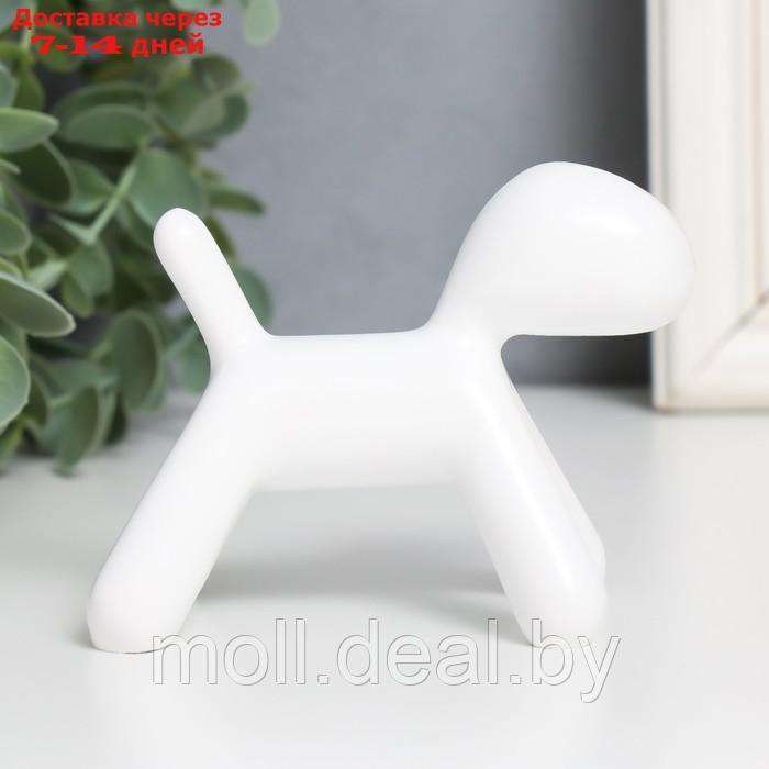 Сувенир полистоун "Собака" белый 10х7,8х5,4 см - фото 2 - id-p201773572