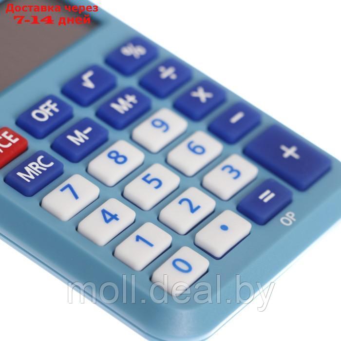 Калькулятор карманный 8-разр, 58*88*11мм, питание от бат., голубой LC-110NR-BL - фото 3 - id-p201775618