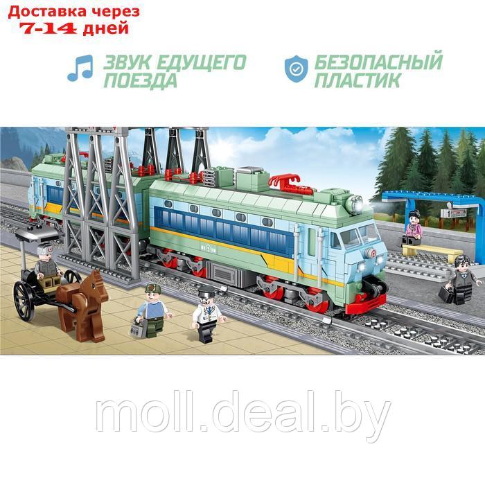Конструктор ЖД "Городской поезд", работает от батареек, 1162 детали - фото 3 - id-p201774699