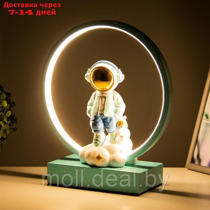 Настольная лампа "Космонавт" LED 15Вт лазурный 25,5х10х29,5 см - фото 3 - id-p201776733