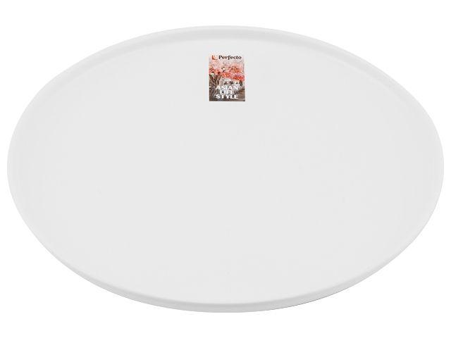 Тарелка обеденная керамическая, 25 см, серия ASIAN, белая, PERFECTO LINEA - фото 1 - id-p201808567