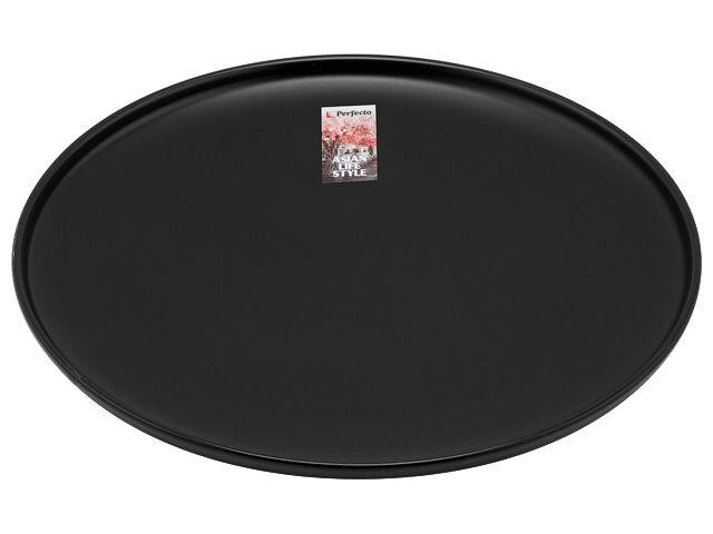 Тарелка обеденная керамическая, 25 см, серия ASIAN, черная, PERFECTO LINEA - фото 1 - id-p201808568