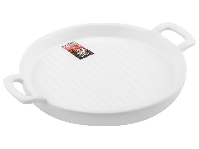 Тарелка-блюдо керамическая, 23.5х18.5х2.5 см, серия ASIAN, белая, PERFECTO LINEA - фото 1 - id-p201808572