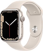 Умные часы Apple Watch Series 7 45 мм (сияющая звезда/сияющая звезда спортивный)