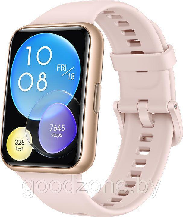 Умные часы Huawei Watch FIT 2 Active международная версия (розовая сакура) - фото 1 - id-p201809785