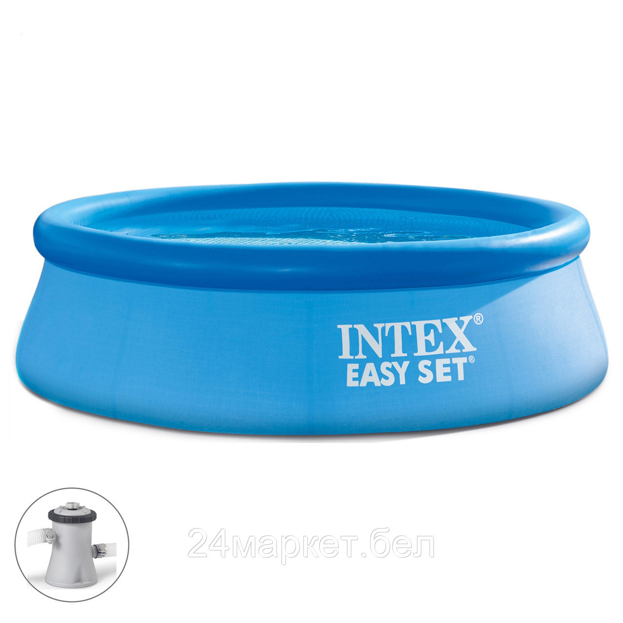 Бассейн надувной INTEX Easy Set (с фильтр-насосом), 366х76 см,28132NP Intex