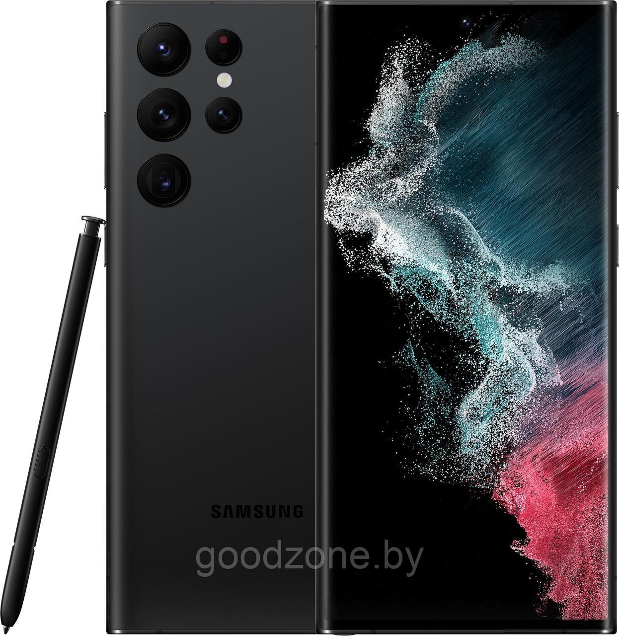 Смартфон Samsung Galaxy S22 Ultra 5G SM-S908B/DS 12GB/256GB (черный фантом)